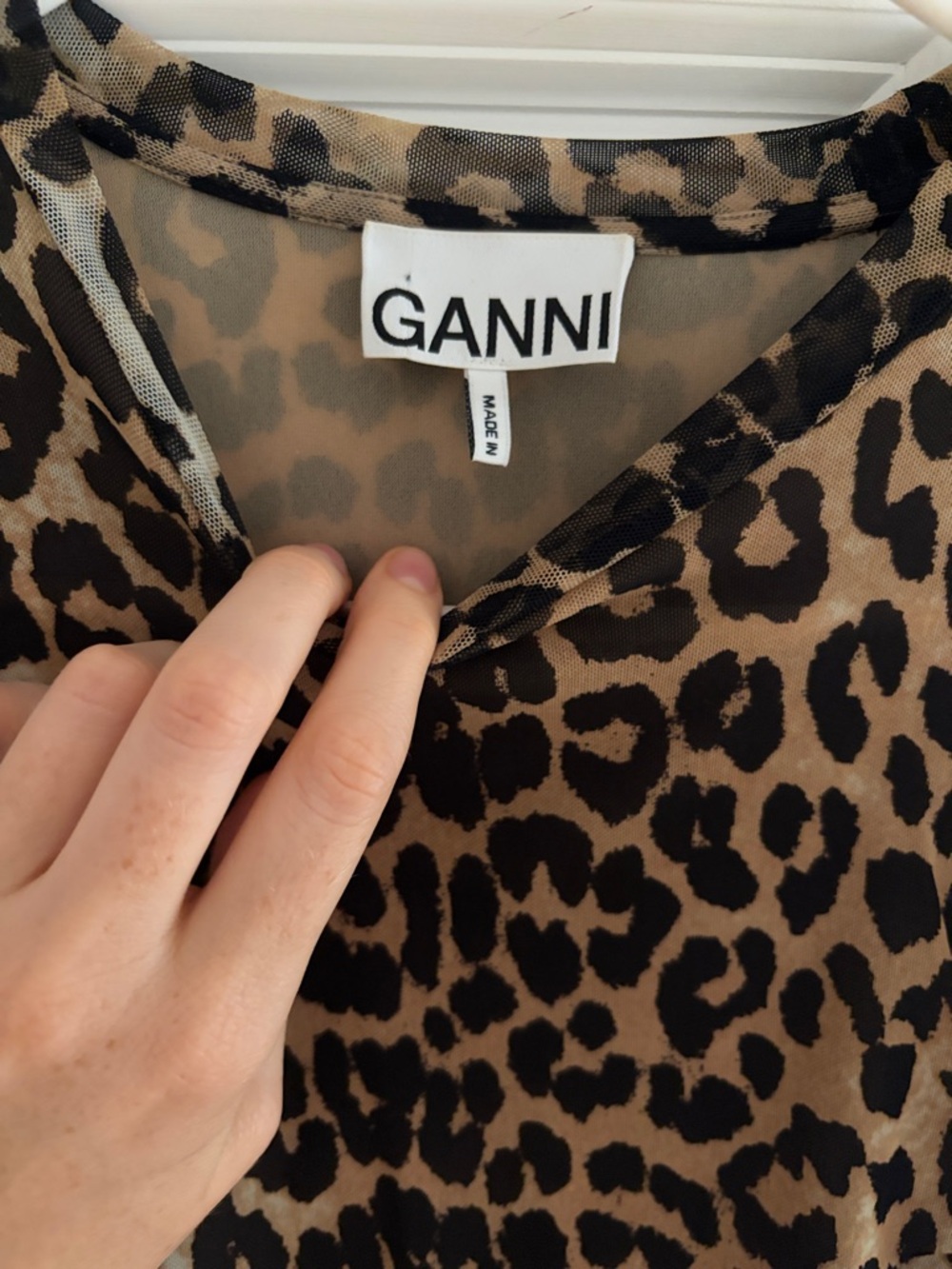 GANNI mesh leopard print dress - never worn - Picture 3 of 4